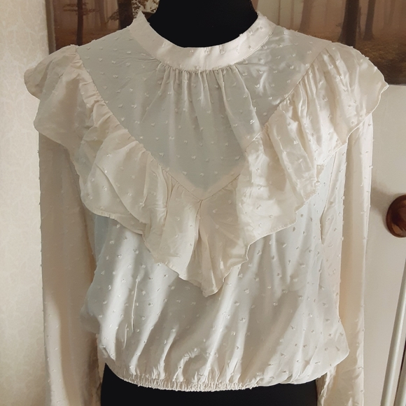Wild Fable Off-White Textured Boho Blouse - Picture 2 of 11